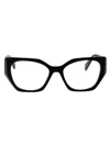 Prada Acetate Black Glasses Optical In 1ab1o1 Black