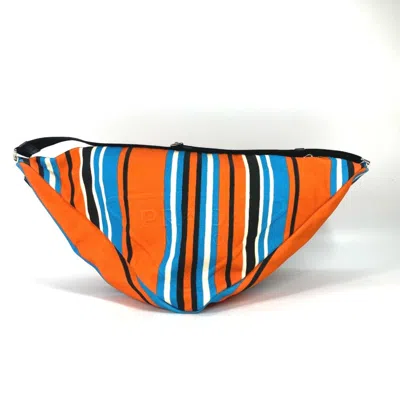 Pre-owned Prada Orange Cloth Shoulder Bag ()