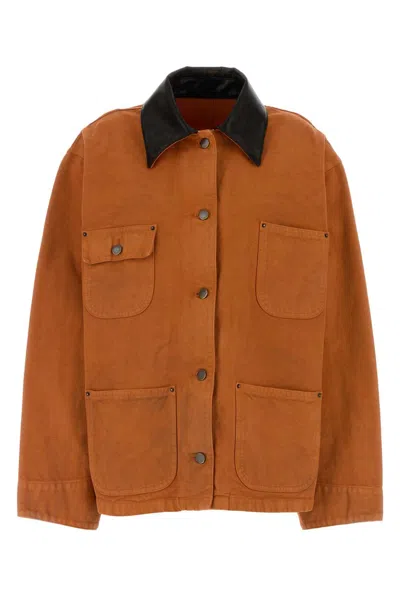 PRADA PRADA ORANGE DENIM JACKET