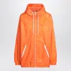 Prada Orange Raincoat In Lightweight Re-nylon In Orange