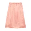 Prada Washed Satin Skirt In Pink