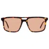 Prada Rectangular Frame Sunglasses In Brown