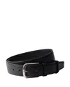 Prada Ostrich Leather Belt In Black