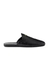 Prada Round Head Muller Shoes In Black