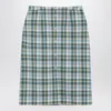 Prada Ottanio Pencil Skirt With Check Pattern In Multi