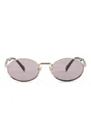 Prada Eyewear Collection Sunglasses In Gold
