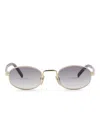 Prada Sunglasses With The Iconic Metal Plaque In Gold