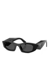 Prada Rectangular Sunglasses In Black