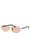 Prada Oval Sunglasses, 52mm In Pattern