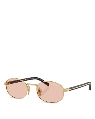 Prada Oval Sunglasses, 52mm In Pattern