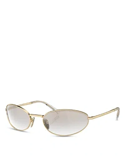 Prada Oval Sunglasses, 59mm In White