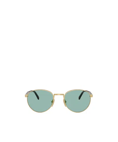 Prada Oval Sunglasses In Green