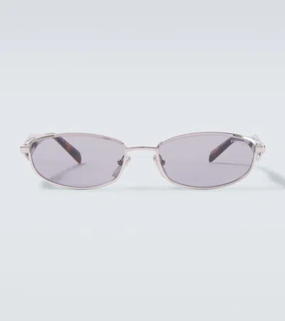 Prada Oval Sunglasses In Multi
