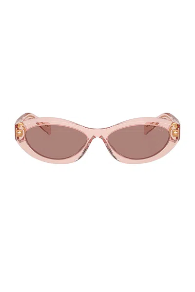 Prada Sunglasses 26zs Sole In Light Brown