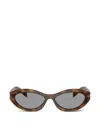 Prada Full Frame Sunglasses In Brown