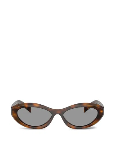PRADA OVAL-FRAME SUNGLASSES