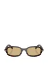 Prada 0pr D06s Rectangular Tortoiseshell Sunglasses In Brown