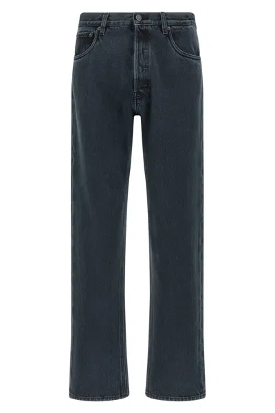 Prada 'over-dyed' Cotton Jeans In Blue