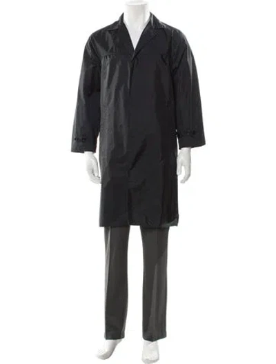 Pre-owned Prada Overcoat In Blue