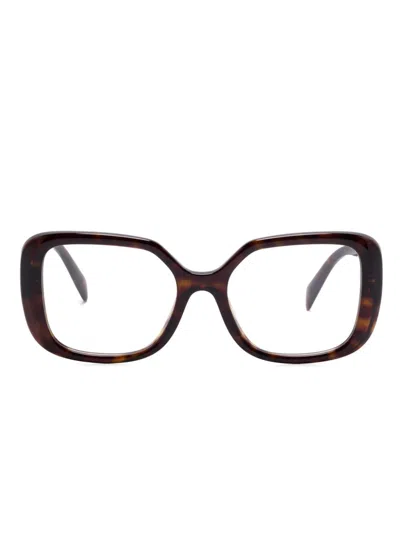 Prada Oversize-frame Glasses In Brown