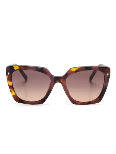 Prada Oversize-frame Sunglasses In Brown