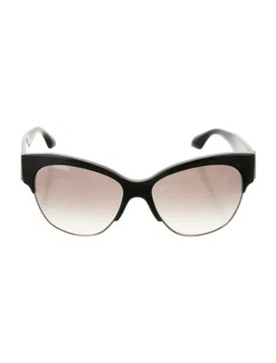 Pre-owned Prada Oversize Gradient Sunglasses In Black