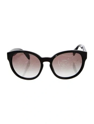 Pre-owned Prada Oversize Gradient Sunglasses In Black