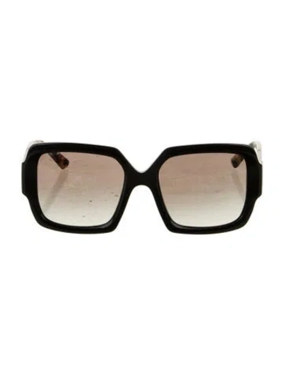 Pre-owned Prada Oversize Gradient Sunglasses In Black