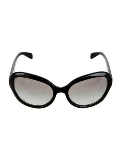 Pre-owned Prada Oversize Gradient Sunglasses In Black
