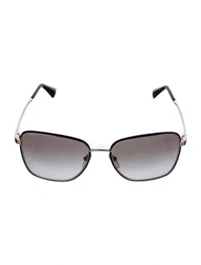 Pre-owned Prada Oversize Gradient Sunglasses In Black