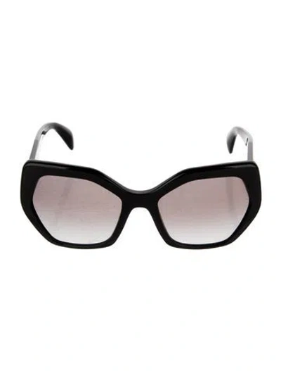 Pre-owned Prada Oversize Gradient Sunglasses In Black