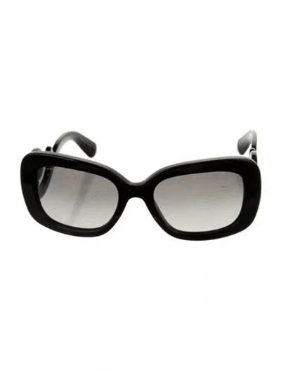 Pre-owned Prada Oversize Gradient Sunglasses In Black