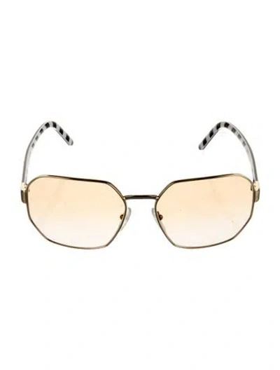 Pre-owned Prada Oversize Gradient Sunglasses In Black