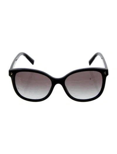 Pre-owned Prada Oversize Gradient Sunglasses In Black