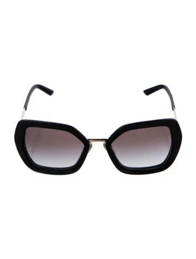 Pre-owned Prada Oversize Gradient Sunglasses In Black