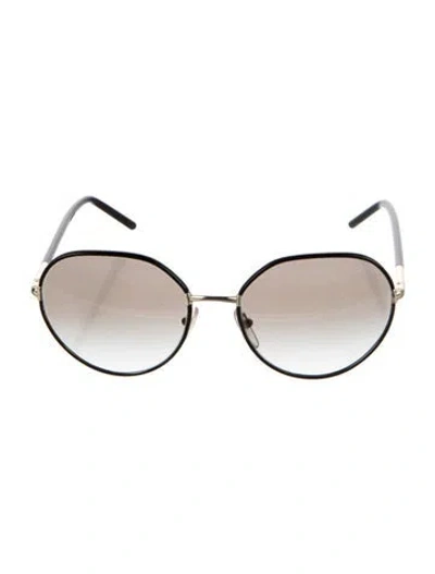 Pre-owned Prada Oversize Gradient Sunglasses In Black