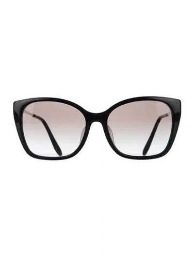 Pre-owned Prada Oversize Gradient Sunglasses In Black