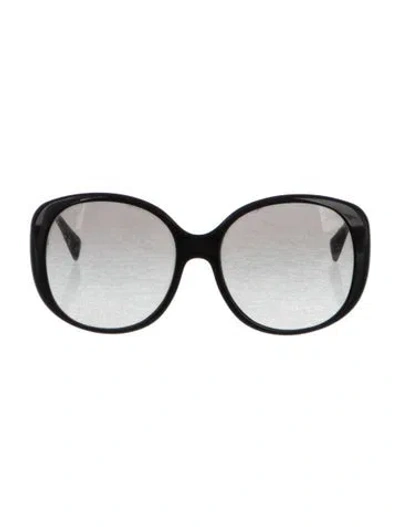 Pre-owned Prada Oversize Gradient Sunglasses In Black