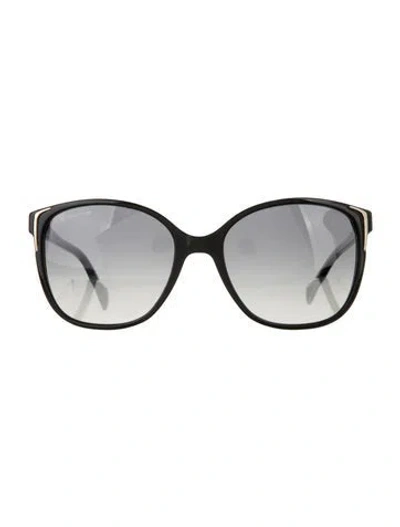 Pre-owned Prada Oversize Gradient Sunglasses In Black