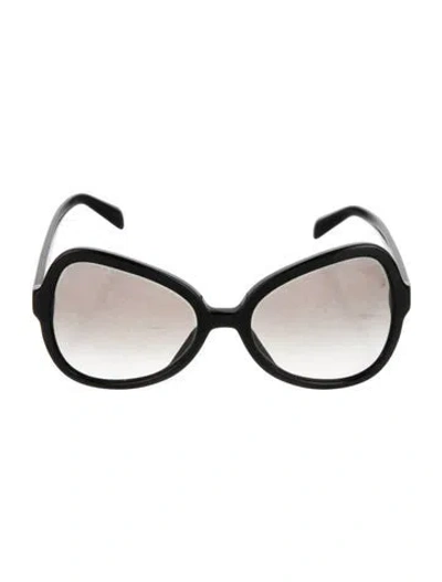 Pre-owned Prada Oversize Gradient Sunglasses In Black