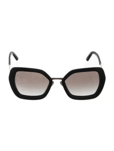 Pre-owned Prada Oversize Gradient Sunglasses In Black