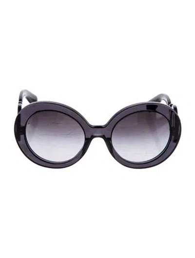 Pre-owned Prada Oversize Gradient Sunglasses In Black