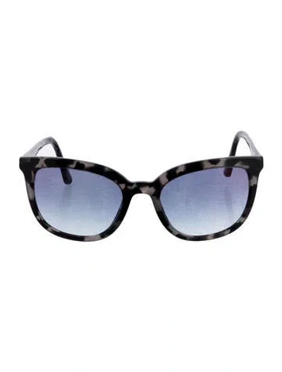 Pre-owned Prada Oversize Gradient Sunglasses In Black