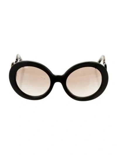 Pre-owned Prada Oversize Gradient Sunglasses In Black