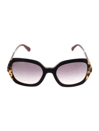 Pre-owned Prada Oversize Gradient Sunglasses In Black
