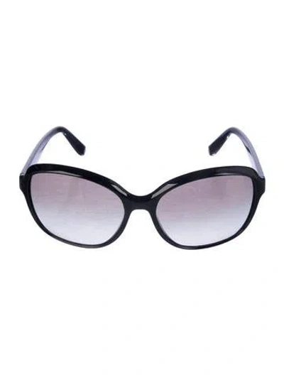 Pre-owned Prada Oversize Gradient Sunglasses In Black