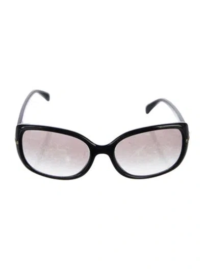 Pre-owned Prada Oversize Gradient Sunglasses In Black