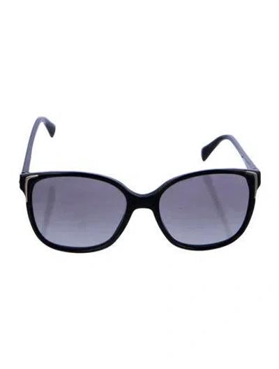 Pre-owned Prada Oversize Gradient Sunglasses In Black