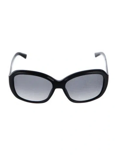 Pre-owned Prada Oversize Gradient Sunglasses In Black