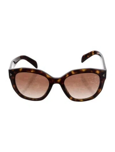 Pre-owned Prada Oversize Gradient Sunglasses In Brown